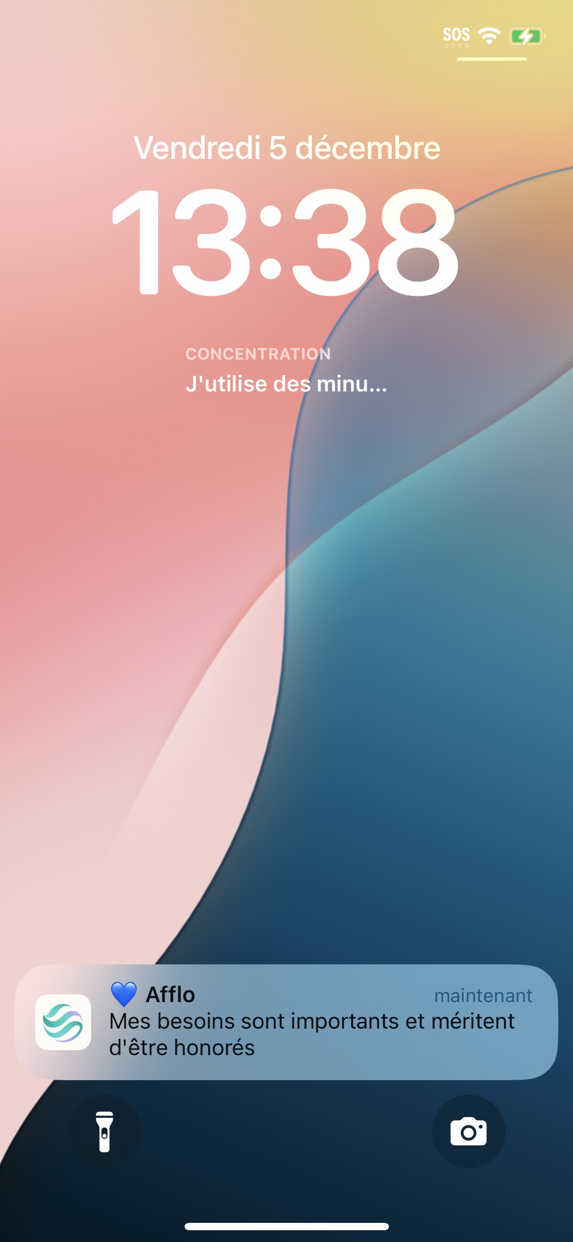 Afflo app — notification reminder